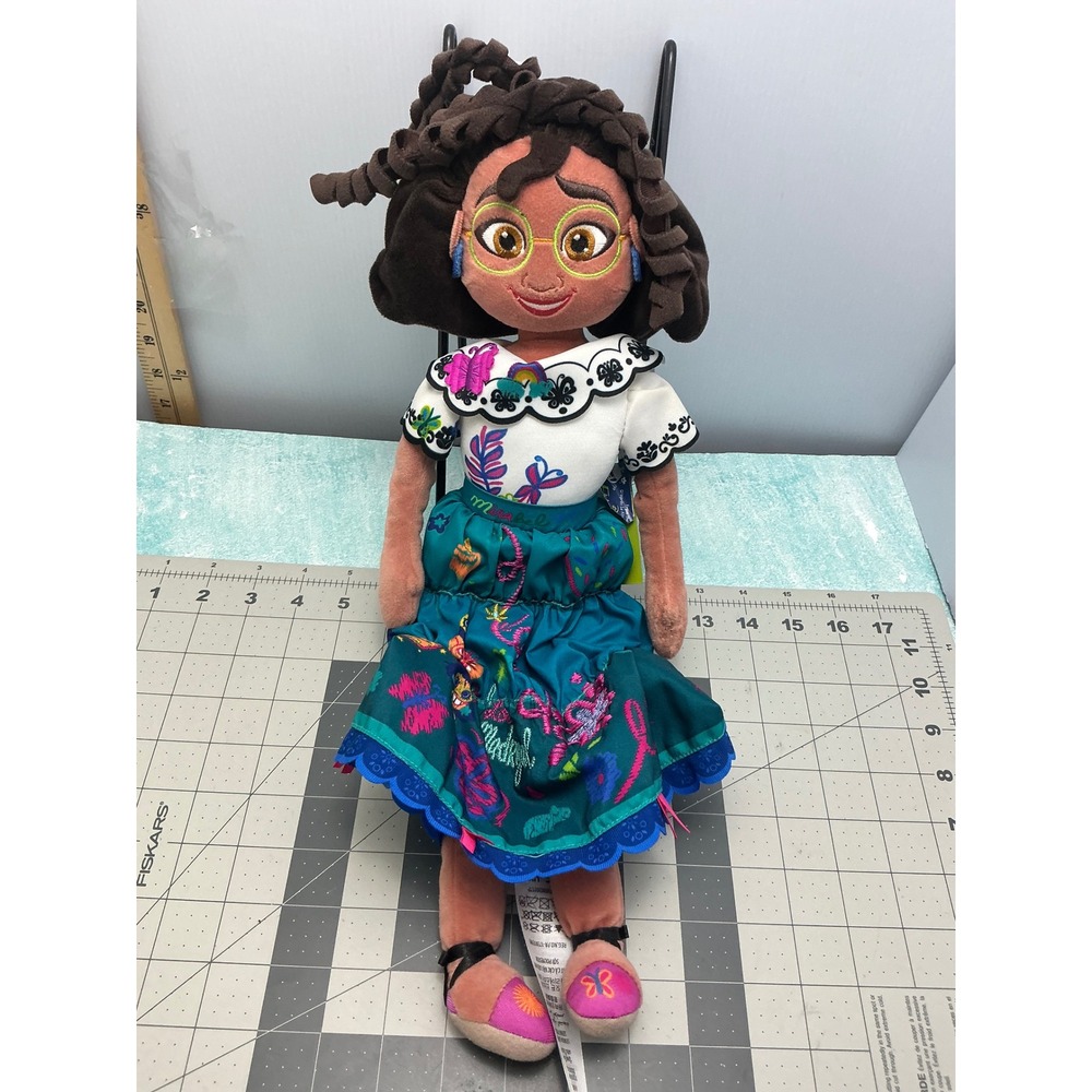 Disney Store Encanto Mirabel Madrigal Plush Doll 18 Inch NWT Teal Skirt